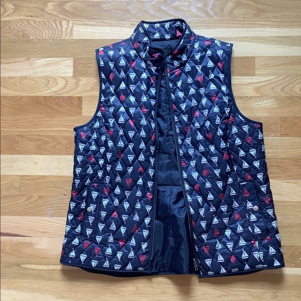 Nautical print vest